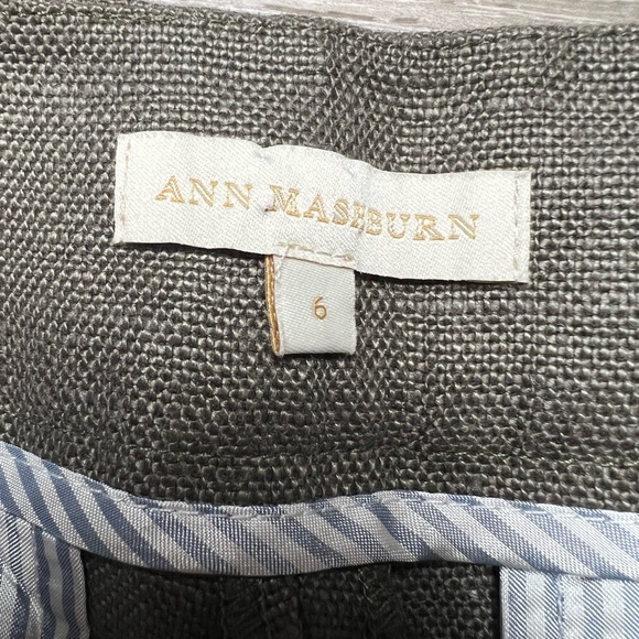 NWOT Ann Mashburn 100% Linen Women Shorts- 6 - Picture 7 of 8